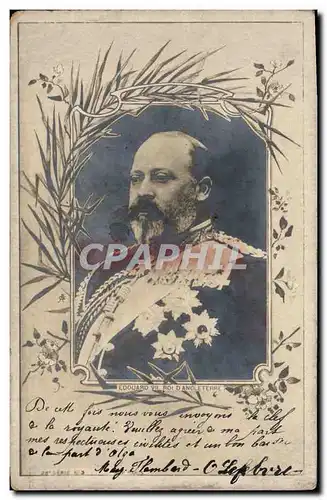 Cartes postales Edouard VII roi d&#39Angleterre