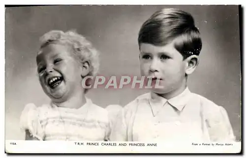 Cartes postales TRH Prince Charles and Princess anne