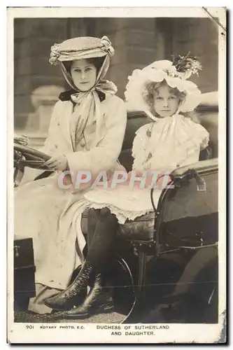 Cartes postales Duchess of Sutherland and daughter