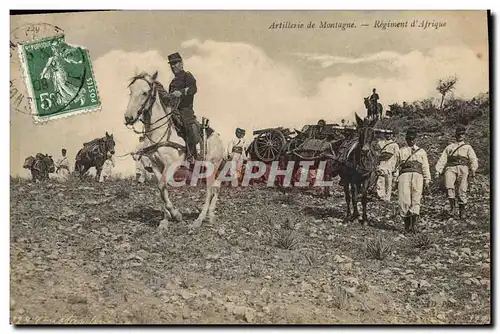 Ansichtskarte AK Militaria Artillerie de montagne Regiment d&#39Afrique