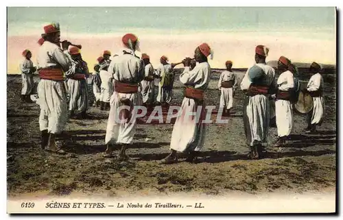 Cartes postales Militaria La nouba des Tirailleurs