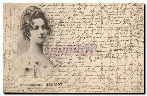 Cartes postales Mademoiselle Henriot Theatre Francais Paris