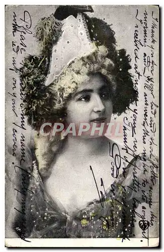 Cartes postales Fantaisie Femme Theatre