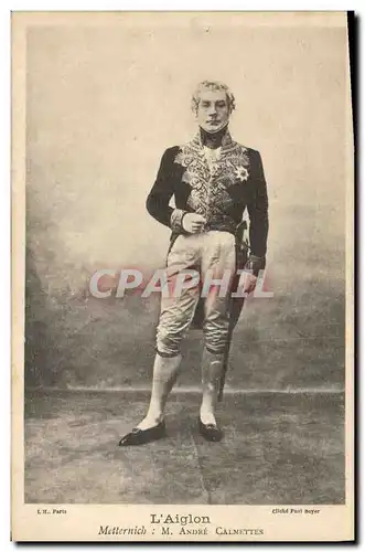 Cartes postales L&#39Aiglon Metternich M Andre Calmettes