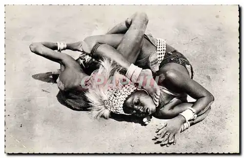 Cartes postales moderne Negre Homme noir Afrique Noire Petites danseuses de Man