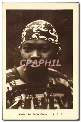 Cartes postales Negre Femme noire Mission des Peres Blancs AOF