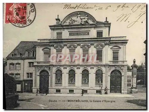 Cartes postales Banque Caisse d&#39Epargne Montbeliard