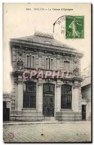 Cartes postales Banque Caisse d&#39Epargne Melun