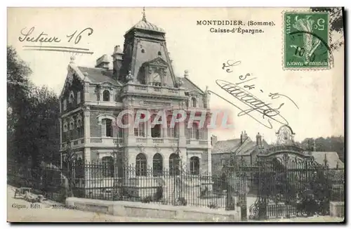 Cartes postales Banque Caisse d&#39Epargne Montdidier