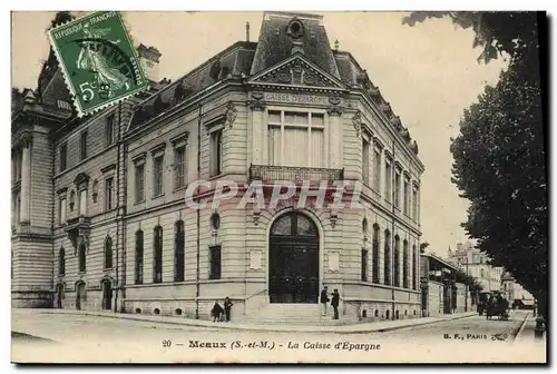 Cartes postales Banque Caisse d&#39Epargne Meaux