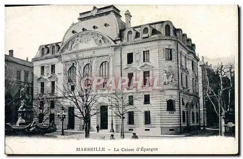 Cartes postales Banque Caisse d&#39Epargne Marseille