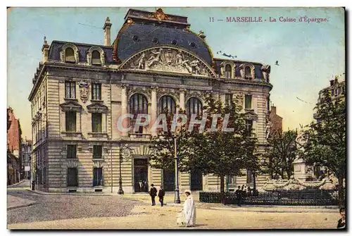 Cartes postales Banque Caisse d&#39Epargne Marseille