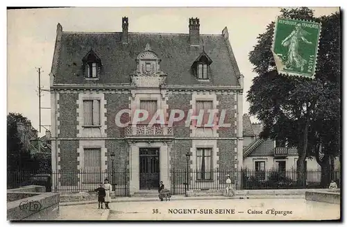 Cartes postales Banque Caisse d&#39Epargne Nogent sur Seine