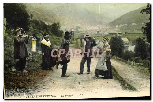 Ansichtskarte AK Folklore Auvergne La bourree