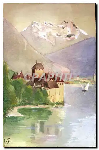 Cartes postales Fantaisie Illustrateur (dessin a la main) Chillon