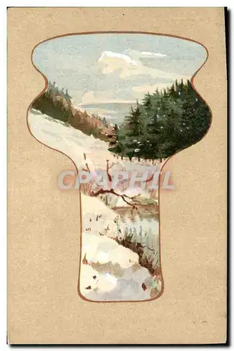 Cartes postales Fantaisie Illustrateur (dessin a la main) Paysage