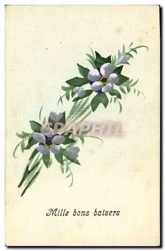 Ansichtskarte AK Fantaisie Illustrateur (dessin a la main) Fleurs