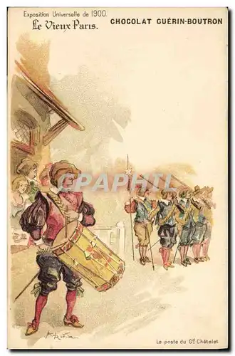 Cartes postales Fantaisie Illustrateur Le Vieux Paris Exposition universelle de 1900 La Poste du Grand Chatelet