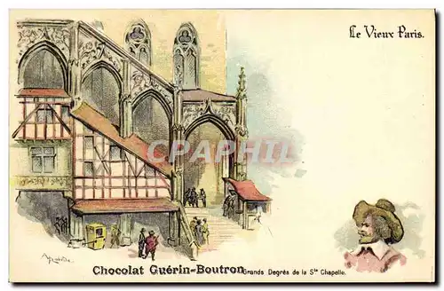 Ansichtskarte AK Fantaisie Illustrateur Le Vieux Paris Grands Degres de la Sainte Chapelle