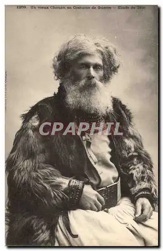 Cartes postales Un Vieux Chouan en costume de guerre Etude de tete TOP