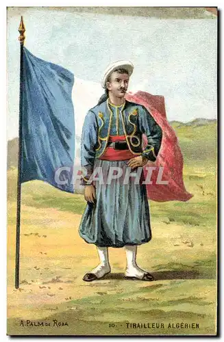 Cartes postales Militaria Palm de Rosa Tirailleur algerien