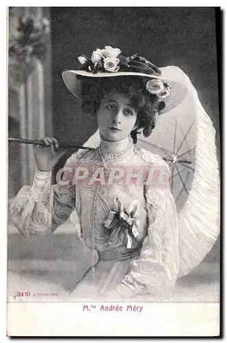 Cartes postales Mlle Andree Mery