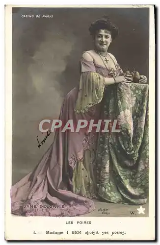 Cartes postales Casino de Paris Les poires Madame 1 Ber choisit ses poires