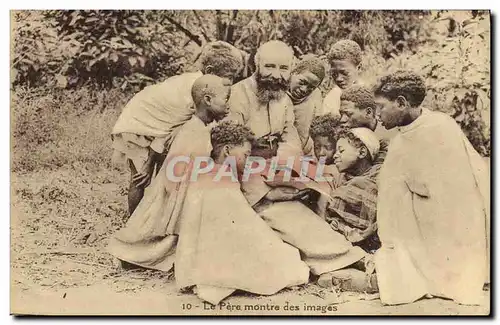 Cartes postales Homme Noir negre Le Pere montre des images