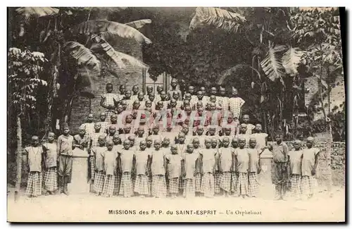 Ansichtskarte AK Homme Noir negre Missions des PP du Saint Esprit Un orphelinat