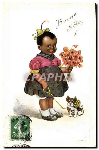 Cartes postales Enfant Noir negre chine