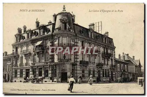 Cartes postales Banque Caisse d&#39Epargne et la Poste Pont a Mousson
