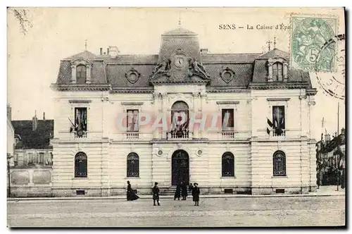 Cartes postales Banque Caisse d&#39Epargne Sens