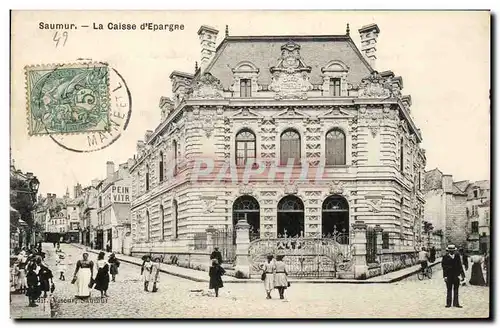 Cartes postales Banque Caisse d&#39Epargne Saumur