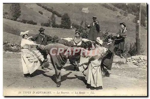 Ansichtskarte AK Folklore Auvergne La bourree