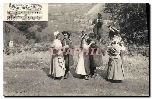 Ansichtskarte AK Folklore Auvergne La bourree