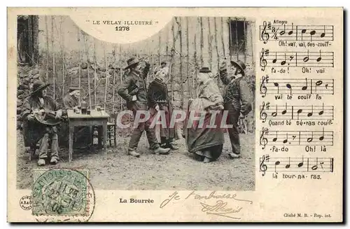 Ansichtskarte AK Folklore Auvergne La bourree Le Velay