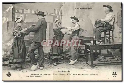 Cartes postales Folklore Auvergne La bourree Le Bourbonnais