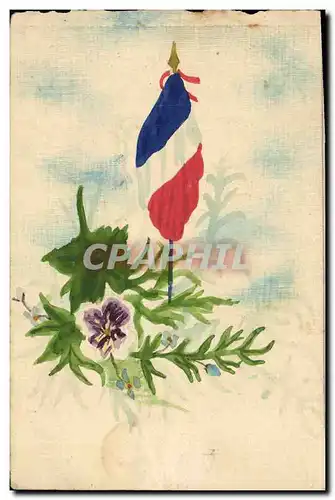 Cartes postales Dessin a la main Drapeau