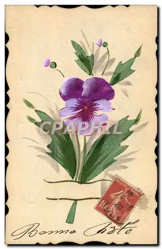 Cartes postales Dessin a la main Fleurs