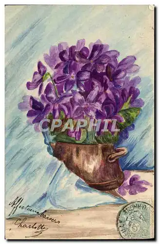 Cartes postales Dessin a la main Fleurs