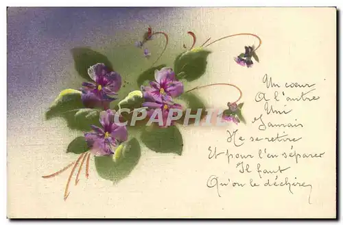 Cartes postales Dessin a la main Fleurs