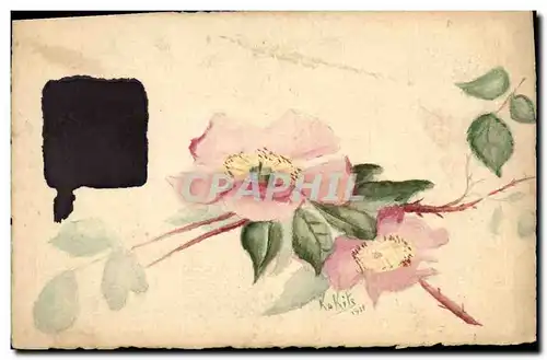 Cartes postales Dessin a la main Fleurs