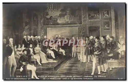 Ansichtskarte AK Histoire Napoleon 1er Musee de Versailles Guillaume Menaget Mariage du prince Amelie de Baviere