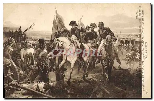 Cartes postales Histoire Napoleon 1er Bataille de Friedland Russie Russia