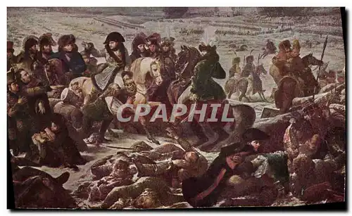 Cartes postales Histoire Napoleon 1er a la bataille d&#39Eylau Baron Gros