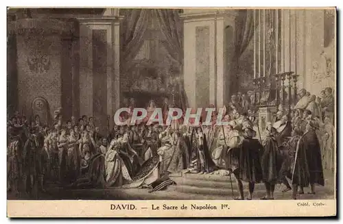 Ansichtskarte AK Histoire Napoleon 1er David Le sacre