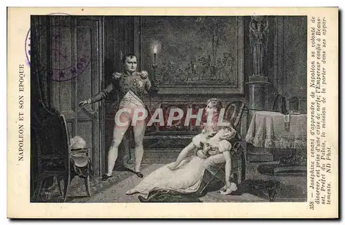 Cartes postales Histoire Napoleon 1er Josephine Divorce