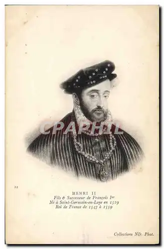 Cartes postales Henri II Roi de France