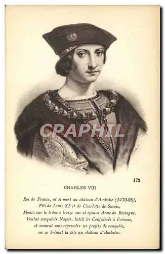 Ansichtskarte AK Charles VIII Roi de France