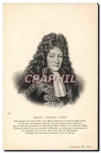 Ansichtskarte AK Grand Dauphin Fils de Louis XIV et de Marie Therese d&#39Autriche